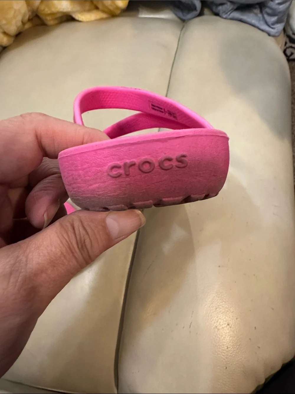 CROCS Swiftwater Hot Pink Triple Strap Slide Sandals Women's Size 9